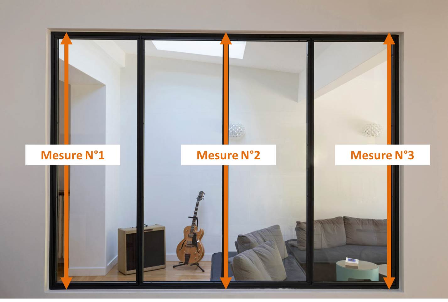 Prises de mesures de la hauteur d'une verrière atelier d'artiste prises mesures verriere atelier artiste hauteur