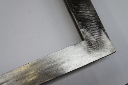 Soudure d'angle sur une verrière atelier d'artiste en acier